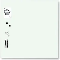 Tablice i flipcharty - NAGA Szklana tablica magnetyczna biała 60x80 cm 10302 10302 - miniaturka - grafika 1