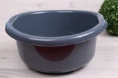Inne artykuły do sprzątania - Pucuś Miska z uchwytem Lamela ciemny popiel 8 l - miniaturka - grafika 1