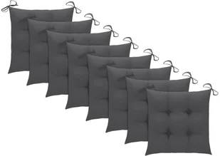 vidaXL Składane krzesła ogrodowe z poduszkami, 8 szt., drewno tekowe! 3072792 - Fotele i krzesła ogrodowe - miniaturka - grafika 6