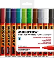 Markery permanentne - Molotow mołotow mo200457 akryl marker one4all 227hs, kabura Basic zestaw 2, 4 MM, 10 sztuki 200.457 - miniaturka - grafika 1