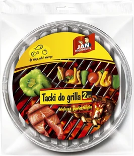 Jan Niezbędny Grill Tacki do Grilla Alu Okrągłe 2szt - Naczynia i sztućce jednorazowe - miniaturka - grafika 3