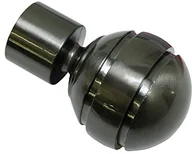 Karnisze - Gardinia 10011163 główka/kula końcówka do karniszy, seria Chicago, średnica 20 MM, Tytan 10011163 - miniaturka - grafika 1