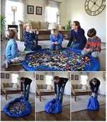 Maty edukacyjne - MATA WOREK DO ZABAWY I NA KLOCKI -2 in 1 - miniaturka - grafika 1