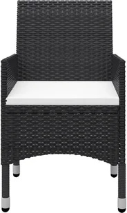 vidaXL 7-częściowy zestaw mebli ogrodowych czarny 3067765 - Meble ogrodowe - miniaturka - grafika 8