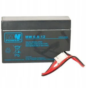 Akumulator żelowy 12V/0,8Ah MW wtyk S - Akumulatory ogólnego zastosowania - miniaturka - grafika 5