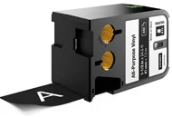 Taśmy do drukarek barwiące - Dymo Oryginał DYMO XTL taśma winylowa trwała 41 mm) Biały na czarnym 7m długości 1868799 - miniaturka - grafika 1