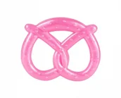 Gryzaki dla dzieci - Canpol babies Canpol Elastyczny gryzak Precel : Kolor - Różowy - miniaturka - grafika 1