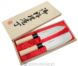 Satake Cutlery Satake Megumi Zestaw nóż Santoku + Nakiri H8161W - Noże kuchenne - miniaturka - grafika 2