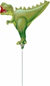 Urodziny dziecka - AMSCAN Balon foliowy do patyka T-Rex - 27 cm - 1 szt. 3460302 - miniaturka - grafika 1