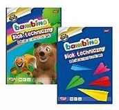 Szkolne artykuły papiernicze - Bambino Blok techniczny kolorowy A4/10K 10szt) - miniaturka - grafika 1