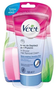 Veet krem do depilacji pod prysznic dla skóry wrażliwej, 135 ml + gąbka - Depilacja - miniaturka - grafika 2