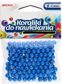 Półfabrykaty do biżuterii - Brewis Koraliki ozdobne niebieskie K6 6mm VB8858 - miniaturka - grafika 1