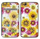 Etui i futerały do telefonów - Wiko Royal Sticker Royal tatuaż ścienny RS. 108010 samoprzylepny do Birdy z kolażem kwiatów RS.108010 - miniaturka - grafika 1