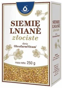 Oleofarm Siemię lniane złociste, 250g (7046553) - Nasiona na kiełki - miniaturka - grafika 2
