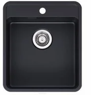 Zlewozmywaki - Reginox OHIO 40x40 Tapwing Jet Black RegiColor R32701 - miniaturka - grafika 1