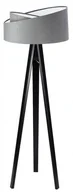 Lampy stojące - Szaro-czarna lampa podłogowa trójnóg asymetryczna - S023 Z8-L58 - miniaturka - grafika 1