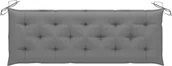 Poduszki na krzesła - vidaXL vidaXL Poduszka na ławkę ogrodową, szara, 150x50x7 cm, tkanina - miniaturka - grafika 1