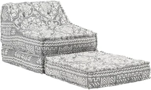 vidaXL Puf modułowy, jasnoszary, tkanina vidaXL - Pufy i podnóżki - miniaturka - grafika 3