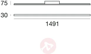 Linea Light Kinkiet LED Xilema W2 ze światłem pośrednim - Lampy ścienne - miniaturka - grafika 2