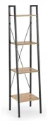 Regały - Halmar regał czarny stelaż kolor dąb sonoma NARVIK REG1 - miniaturka - grafika 1