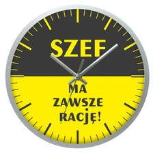 Atrix Zegar ścienny solid racja szefa ATE2013SZ2 - Zegary Atrix Zegar ścienny solid racja szefa ATE2013SZ2 - Zegary - miniaturka - grafika 1