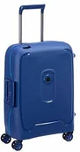 Walizki - Delsey Moncey wózek transportowy na 4 kółkach Slim Line 55 cm niebieski - miniaturka - grafika 1