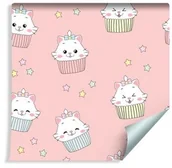 Tapety - Muralo Tapeta Dla Dzieci Śliczne Kotki Muffinki 1393117217 - miniaturka - grafika 1