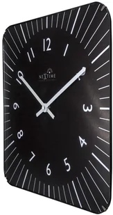 Nextime Zegar ścienny, Alex Radio Controlled, czarny, 35x35x5 cm - Zegary - miniaturka - grafika 5