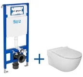 Stelaże i zestawy podtynkowe do WC - Roca DUPLO ONE Zestaw podtynkowy + miska WC podwieszana - A893104520 A893104520 - miniaturka - grafika 1