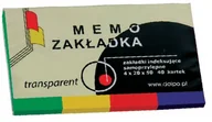 Etykiety samoprzylepne i bloki etykiet - Dalpo ZAKŁADKI SAMOPRZYLEPNE TRANSPARENT 4X20X50 - miniaturka - grafika 1