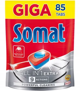 Somat All in 1 Extra Tabletki Zmywarki Giga 85szt - Środki do zmywarek - miniaturka - grafika 5