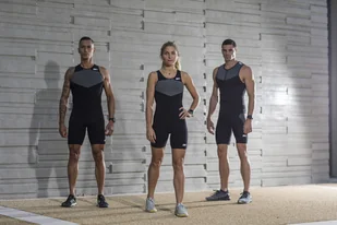 ZEROD strój triathlonowy ELITE TRISUIT czarno-szary - Bielizna sportowa męska - miniaturka - grafika 8