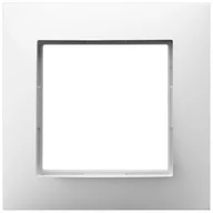 Klawisze i ramki - Ospel Ramka pojedyncza Biały Aria - R-1U/00 - miniaturka - grafika 1