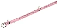 Obroże dla kotów - Nobby obroża dla psów  Crystal, różowy/biały - miniaturka - grafika 1