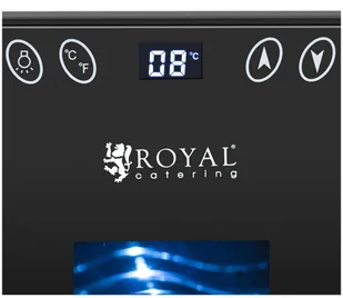 Royal Catering Lodówka do wina 17 l stal RC-WC20 - Szafy i witryny chłodnicze - miniaturka - grafika 2