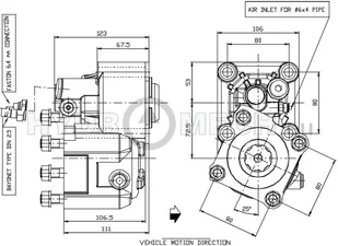 Hydrocar Przystawka odbioru mocy PTO P86Z1P15294 EATON-FULLER NISSAN SCANIA VOLVO ZF P86Z1P15294 - Akcesoria do hydrauliki siłowej - miniaturka - grafika 2