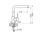 Baterie kuchenne - Alveus Selma Bateria kuchenna czarna/chrom 1129043 - miniaturka - grafika 1