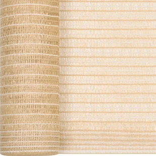 vidaXL Siatka cieniująca, beżowa, 1,2x50 m, HDPE, 195 g/m! 149466 - Ogrodzenia - miniaturka - grafika 2