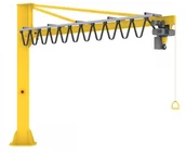 Wyposażenie gospodarstwa rolnego - 958 Żuraw słupowy z wciągnikiem elektrycznym łańcuchowym udźwig 500 kg) 95877761 77761-uniw - miniaturka - grafika 1