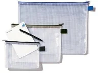 Artykuły biurowe - Acco Teczka z siatki A4 z czarnym suwakiem 1300260 - miniaturka - grafika 1