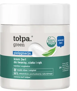 Tołpa GREEN 3W1 KREM DO TWARZY RĄK CIAŁA 250ML 5902719419102 - Kremy do twarzy - miniaturka - grafika 2