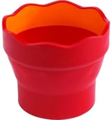 Inne - Faber-Castell 181517 - kubek wody CLIC & GO, składany, czerwony F181517 - miniaturka - grafika 1