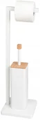 Akcesoria do wc - Szczotka Wc stojak Bambus biel na papier toaletowy - miniaturka - grafika 1