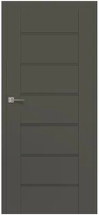 Voster Skrzydło drzwiowe bezprzylgowe QUANTO Grafit mat 70 Prawe - Drzwi wewnętrzne - miniaturka - grafika 3