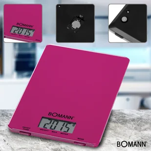 BOMANN KW 1515 BC Różowa - Wagi kuchenne - miniaturka - grafika 2