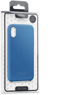 moVear Etui silikon iPhone Xs moVear silkyCase Szafirowy Niebieski A0IXSCSC0SHCSH - Etui i futerały do telefonów - miniaturka - grafika 5