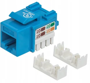 Intellinet 210546 Moduł Keystone RJ45 UTP Cat5e, Punch-Down, niebieski 210546 - Panele krosownicze - miniaturka - grafika 3