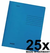 Zszywacze biurowe - FALKEN Falken skoroszyt w intensywnych kolorach, z kartonu z recyklingu, do formatu DIN A4, do zszywania kuponów i instytucji, niebieski - miniaturka - grafika 1