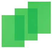 Artykuły biurowe - Unbekannt PAVO kasetka na okładki-przezroczystej folii A4, zestaw folii PCW, 0.20 MM, 100 szt., przezroczysty/zielony 8030675 - miniaturka - grafika 1