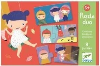 Djeco EMOCJE puzzle tekturowe duo DJ08152 DJ08152 - Zabawki interaktywne dla dzieci - miniaturka - grafika 4